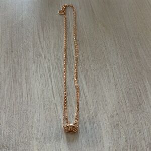 KENDRA SCOTT ELISA ROSE GOLD MULTI STRAND NECKLACE IN ROSE GOLD DRUSY